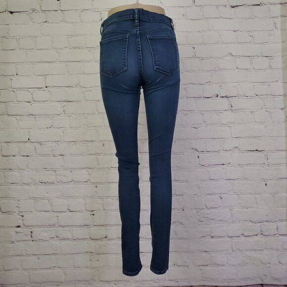 TORY burch blue denim skinny jeans 27 - Picture 2 of 5